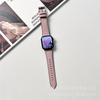 Adequado para Apple Iwatch11 Geração 10/987Se Novo Ultra Pulseira de Couro de Cordeiro com Padrão Lichia