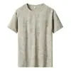 Camiseta de Seda de Gelo Masculina Verão Novo Estilo Elástica Tendência Marca Roupas Masculinas Secagem Rápida Respirável Esportes Jovens Masculino Manga Curta Tops