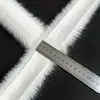 Acabamento de pele sintética de vison, lanterna chapéu de dança do leão, fita de pelúcia branca 1cm, acabamento de pele para decoração DIY feita à mão para roupas
