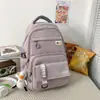Mochila Escolar Estilo Coreano, Bolso Casual para Mujeres de Secundaria, Mochila Sencilla para Estudiantes Universitarios, Gran Capacidad, Bolso Casual de Alta Gama para Hombres