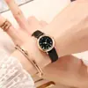 Reloj de Venta Caliente Transfronterizo para Estudiantes Coreano Simple y Lindo Reloj de Pareja de Secundaria Retro Literario de Correa Delgada y Esfera Pequeña