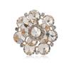 Diseño Nicho Exagerado Elegante Anillo de Dedo Índice de Flor Grande Estilo Frío Europeo y Americano Ins Anillo Abierto de Moda para Mujeres
