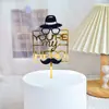 Cartão de acrílico para bolo Dia dos Pais transfronteiriço plug-in para bolo amor pai pai aniversário decoração de bolo de acrílico