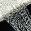 Acessórios para joias DIY corrente de franja retenção de cor 3*4mm corrente de elos cruzados achatados fabricantes atacado