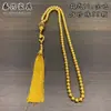 99 Colores Sólidos Hilo de Perla Artificial Borla Cuentas de Oración Cruz Árabe de Oriente Medio Cadena de Pulsera Colgante Venta al por Mayor Transfronteriza