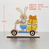 Cross-border New Easter Bunny Decoração Artesanato em madeira Enfeites de mesa Atmosfera Layout Coelho da Páscoa