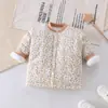 Chaqueta de Algodón para Niños Invierno Nuevo Estilo Acolchada Forro Interior Cálido Uniforme Escolar Esencial Chaqueta de Algodón de una Pieza para Niños Pequeños Capa Base