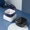 Caja de Almacenamiento para Dentaduras Postizas, Caja Portátil para Remojar Dentaduras Postizas para Personas Mayores, Brackets Invisibles, Caja Limpiadora para Retenedores Ortodónticos