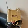 Shuai Mijia 2026 Verano Nuevo Bolso de Lona Estilo Coreano Estilo Perezoso Bolso de Hombro Tote para Viajes Cotidianos Bolso de Axila para Mujer
