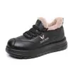 Zapatos de Invierno para Mujer Nuevos Antideslizantes Suela Suave Casual para Mamá con Felpa Botas de Algodón de Caña Baja de Moda Versátiles Botas de Nieve para Mujer