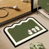 Alfombra de baño de Diatomita de lujo y elegante, alfombra decorativa absorbente y de secado rápido de alta gama para el baño, directo de fábrica