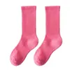 Calcetines Caídos Color Sólido Alta Elasticidad Felpa Unisex Calcetines Largos Protección Cálida para Piernas Toalla Deportiva Cómodos Calcetines de Algodón