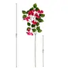 Árbol artificial de ciruelo de triángulo, cerezo en flor para boda, flor de ciruelo, flor de durazno, rama, flor de plástico, flor decorativa, flor de seda, sala de estar, suelo, tira de flores artificiales