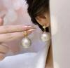 Pendientes de Perla Simples Europeos y Americanos Pendientes Largos de Gota Moda Ins Damas de Alto Nivel Socialité Elegantes Pendientes de Lujo Ligero