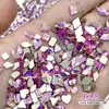 Cor de doce tamanho pequeno fundo plano diamante para arte de unha diamante formato misto diamante k9 vidro super brilho joias para arte de unha atacado