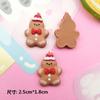 Papai Noel Desenho Estrela Presente Urso Acessórios de Resina DIY Cola de Chantilly Capa de Celular Acessório de Cabeça Prendedor de Cabelo Patch