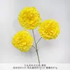 Ramo de Flores Artificiales de Peonía Grande sin Hojas de Tres Cabezas, Flores Hechas a Mano para Bodas, Flores de Seda Artificial para Decoración de Escena de Boda