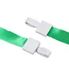 Hebilla de una pieza Cordón Engrosado Venta al por mayor Cordón para Insignia de Identificación Marca 25 Piezas/Paquete Cuerda para Colgar en el Cuello de la Tarjeta de Identificación de Empleado