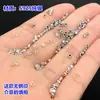 Plata de ley s925 Plata rota Varios Taels Cuentas Mini espaciadores Cuerda de mano trenzada Pulsera Collar Accesorios hechos a mano diy