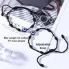 Amazon Venda Quente Transfronteiriça Olho de Diabo Azul Redondo Sete Nós Corda Vermelha Pulseira da Sorte Pulseira de Casal Lote de Fábrica