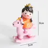 Diretamente do Fabricante: Coroa, Capa, Vestido Rosa do Pequeno Príncipe, Acessórios para Decoração de Bolo de Aniversário da Pequena Princesa, Enfeites Decorativos