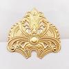 Horquilla Antigua de Escalón Accesorios DIY 68mm Spray Doble Abanico Corona Superior Piezas de Flor de Chapa Metálica