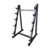 Estante para mancuernas personalizado, estante para barras con tubo de acero engrosado, estante de cinco niveles para pesas rusas, estante triangular para mancuernas, equipo de fitness comercial