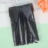 Pestañina con aplicador de injerto de lentes de contacto de color 50 piezas/paquete cepillo de peine de pestañas en espiral desechable herramientas de peine de pestañas