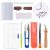 Set de Herramientas Divertidas de Fieltro de Lana Poke Poke 50/36 Colores Tiras de Lana de Colores Paquete de Materiales para Muñecas de Fieltro Hechas a Mano DIY