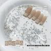 Mini Diamante Fundo Plano Invertido Super Flash Zircon Broca de Unhas Floco de Neve Orelha de Trigo tamanho pequeno Costura Diamante Ornamento de Unhas