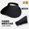 Sombrero de Sol Abierto de Seda de Hielo Transpirable para Mujer, Estilo Veraniego Que No Aprieta la Cabeza, Ala Ancha, Protección UV, Transpirable, Diseño Ligero de Concha