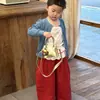 Bolso de Hombro para Niña Color Sólido Estilo Coreano Colgante de Cachorro de Dibujos Animados Bolso de Mano para Bebé Nuevo Mini Bolso Infantil