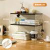 Estante de Mesa Multifuncional Mesa de Estudo Multicamadas Mesa com Painel Perfurado Estação de Trabalho de Escritório Prateleira de Armazenamento