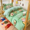 Clase a Estudiante Tres Piezas Dormitorio Escolar Tres Piezas Venta al por Mayor Dormitorio Litera Ropa de Cama Cama de Estudiante Juego de Cuatro Piezas