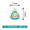 Versão Coreana Criativa Pingente Único Fofo Mini Padrão de Bolinho de Arroz Gota de Óleo Liga Pingente de Colar Pulseira Joias Acessórios DIY