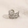 Estilo Europeo y Americano Chapado en Oro Cobre Versátil Brazaletes para Oreja Múltiples Capas Minimalista Nicho Temperamento Zirconia Japoneses y Coreanos Pendientes