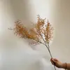 Flores Artificiais de Galho Paisagismo de Casamento Plantas Verdes Escritório Sala de Estar Decoração Suave Pinheiro Selvagem Artificial Grama de Aspargo Flores Secas