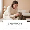 Lenços de Limpeza para Pets Eeljoy Limpam Suavemente os Dentes e Resíduos de Tártaro dos Pets, Lenços de Dedo para Limpeza Diária