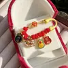 2025 Año del Serpiente en stock Cordón Dorado Rojo Pin Anti-Susto Seguridad para Bebés Broche para Mujeres Embarazadas Pin Creativo