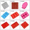 Fabricantes em estoque molde de traje de panificação de Natal molde de silicone de Natal molde de decoração de panificação de bolo de silicone