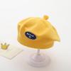 Gorro para Bebé de Meses de Edad Pequeño Otoño Invierno Estilo Coreano Bebé Niños y Niñas Boina de Lana Tejida Sombrero de Pintor Estilo Occidental