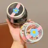 Cor de doce lata de elástico de cabelo crianças não machucam cabelo elástico de cor toalha de rosto para menina anel de toalha corda de cabeça de couro grossa para menina