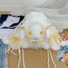 Bolsa de Conejo Lolita Japonesa, de Alto Valor y Exquisita, Bolsita de Conejo Linda para Chica JK, Bolso Cruzado, Bolso de Mano Suave de Perlas para Chica