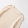 Outono 2025 Novo Estilo Europeu e Americano Gola Redonda Cor Sólida Manga Longa Solta Tricô de Temperamento Nicho 5755049