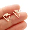 Pendientes de Animales Lindos de Dibujos Animados Diseño de Nicho Ins Pendientes de Zorro de Origami Dinosaurio Pendientes Simples de Acero Inoxidable