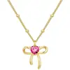 Collar de Amazon transfronterizo europeo y americano con nuevo y lindo lazo, colgante de diciembre, accesorio casual para el cuello de mujer, regalo