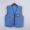 Chaleco de Seguridad Reflectante de Alta Visibilidad Xinma para Tráfico, Construcción y Saneamiento, Fluorescente Multibolsillo al por Mayor