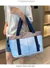 Conjunto de Mala de Viagem de Grande Capacidade Carrinho Bolsa de Viagem Portátil Separação Seca e Úmida Bolsa para Fitness Bolsa de Cosméticos para Maternidade Bolsa de Viagem para Mulheres