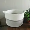 Cesta de Cuerda de Algodón para Ropa Sucia Cesta de Almacenamiento Tejida Nórdica Cesta Grande de Almacenamiento de Juguetes para Dormitorio Cesta Tejida Transfronteriza para Ropa Sucia Venta al por Mayor