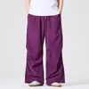 Otoño Invierno 2026 Nuevos Pantalones de Pana para Hombre Talla Grande Moda Retro Ropa para Hombre Estilo Chino Pierna Ancha Pantalones Casuales
